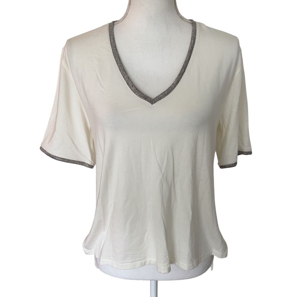 PILCRO‎ Deep V Neck Tee Size Small
